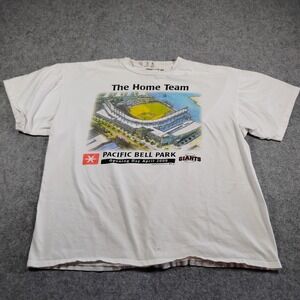 Vintage Oneita San Francisco Giants Pacific Bell Park Opening Day 2000 Shirt XL
